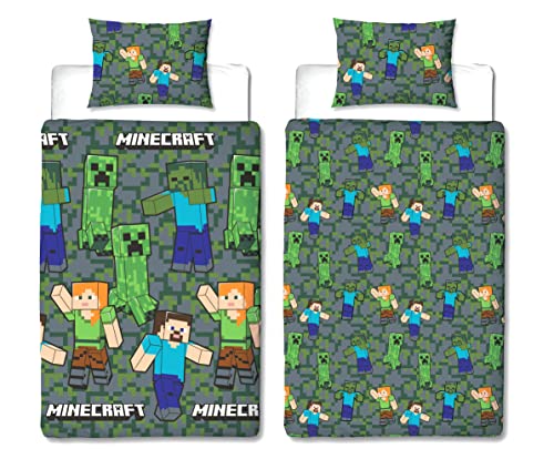 Minecraft Set copripiumino singolo ufficiale Gamer...
