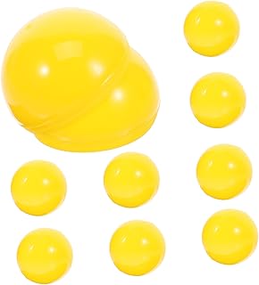 MUELODSIC 20piezas Bolas Huecas Plásticas para Lotería y Rifas Color Amarillo Reutilizables para Fiestas y Actividades Recreativas para Manualidades y Sorteos