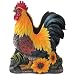 Ebros Gift Farm Rooster on Sunflowers Kitchen Napkin Holder Statue Decorative Figurine Of Chickens Roosters Hens Chicks Farm Animal Decor