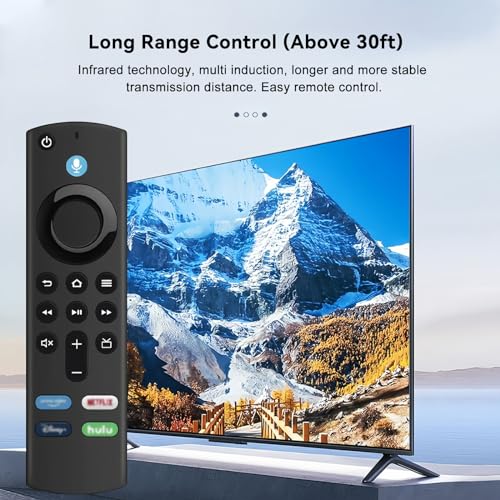 OROSAUR Substituição de controle remoto por voz para Fire TV (Toshiba, Insignia, AMZ Onmi, Pioneer),
