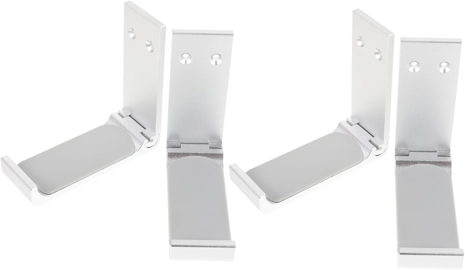 Tofficu 4sets Simple Headset Display Rack Metal Headphone Hanger Headphone Holder for Gaming Desk Capacity