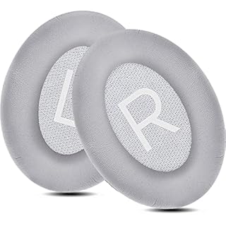Coussinets de rechange premium pour casque Bose 700 NC700 Mousse à mémoire de forme avec suppression du bruit en cuir synthétique plus doux, plus épais, extra durable et fiable (argent)
