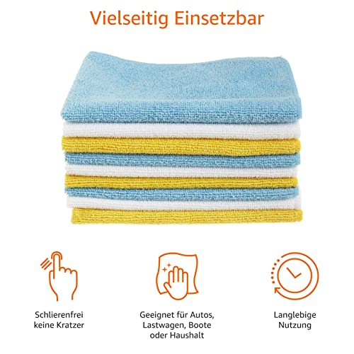 Amazon Basics Mikrofaser - Reinigungstuch, 30 x 41 cm, 24 Stück, 40.5 cm x 30.5 cm, Mehrfarbig – Bild 5