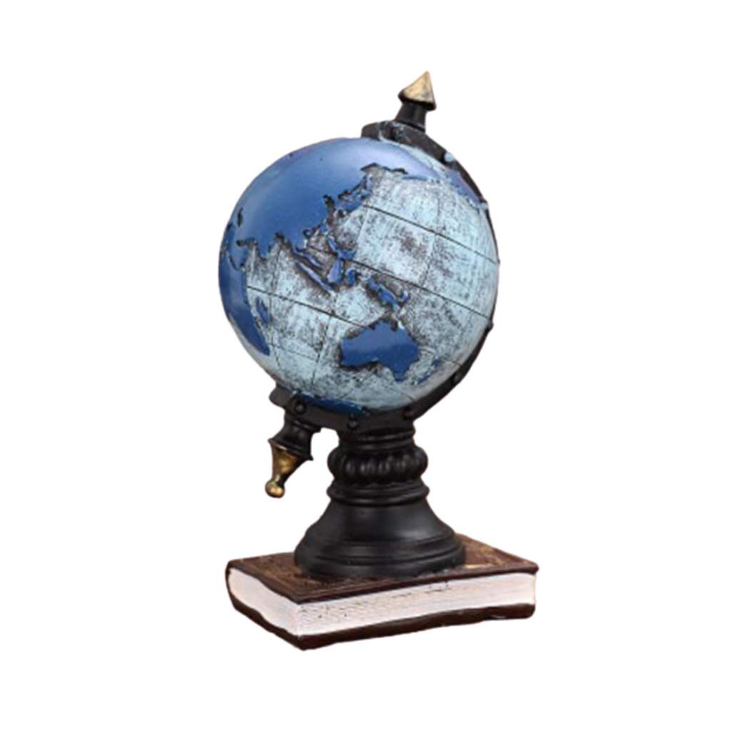 Piggy Bank Coin Money Resin Creative Currency for Lovers Children Home Decoration(Blue)