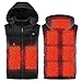 Yeah-hhi Gilet riscaldato Elettrico per Uomini Donne con Pacco Batteria 5V con 9 Zone di Riscaldamento Giacca Calda per l'escursionismo, Lo Sci,4XL,Grey