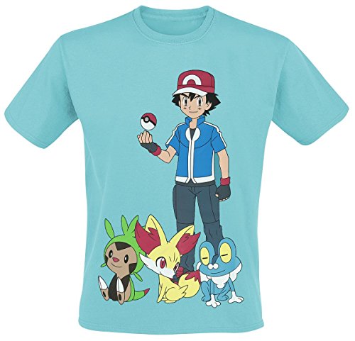 T-Shirt Ash Ketchum Pokémon S vêtement manga dresseur Sacha cosplay