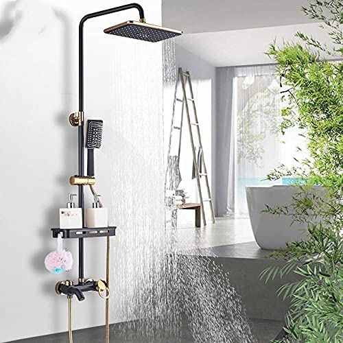Système de douche avec étagère intégrée pour optimiser l'espace - 3