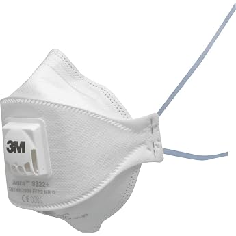 3M Aura FFP2 Dust Mask with Valve Series 9322+ 10 Masks per Pack
