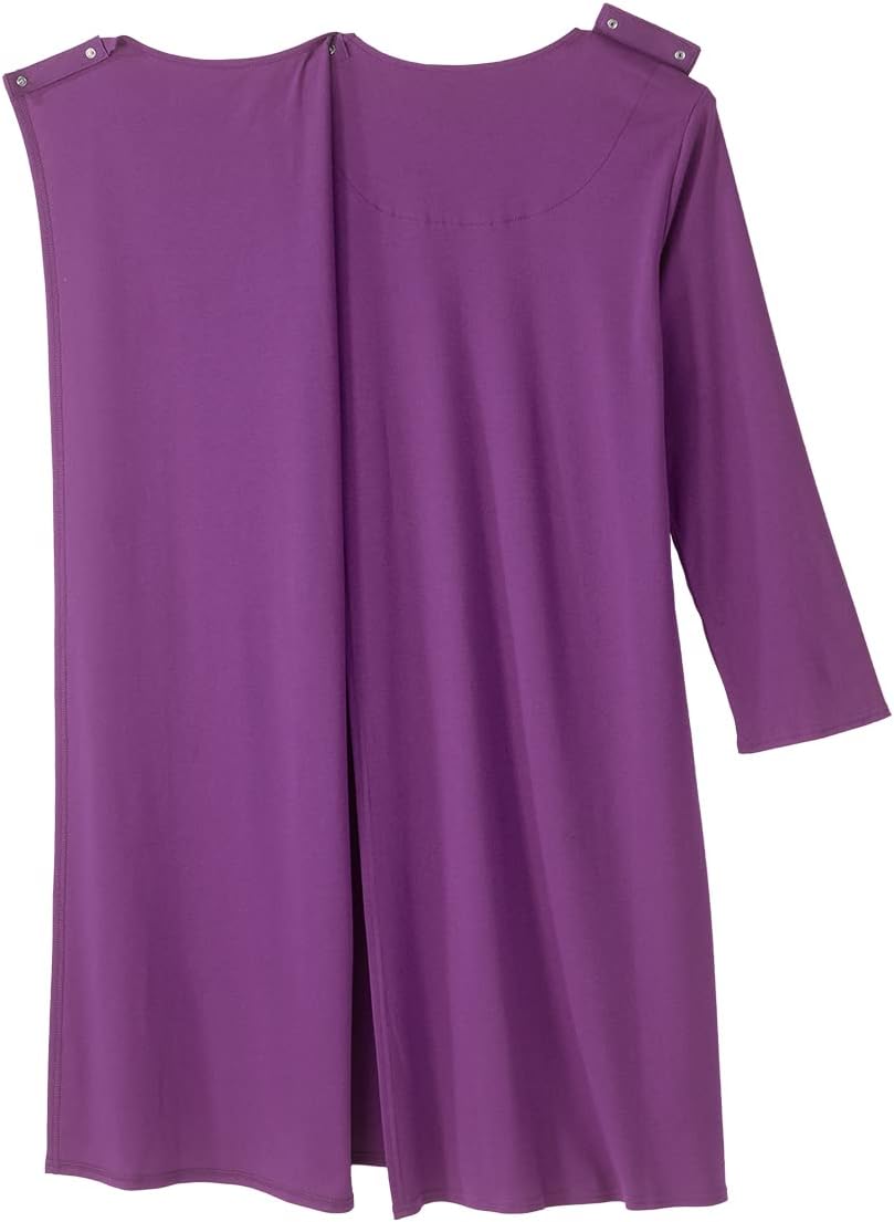 Silverts Open-Back Hospital Gowns for Women - Comfortable, Dignified, Easy Dressing for Seniors & Patients - Lace Trim - Image 2