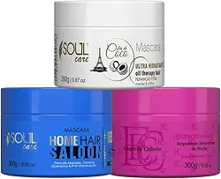 Cronograma Capilar Pós-Progressiva Soul Care | Kit Completo de Hidratação, Nutrição e Reconstrução para Cabelos Saudáveis (280g)