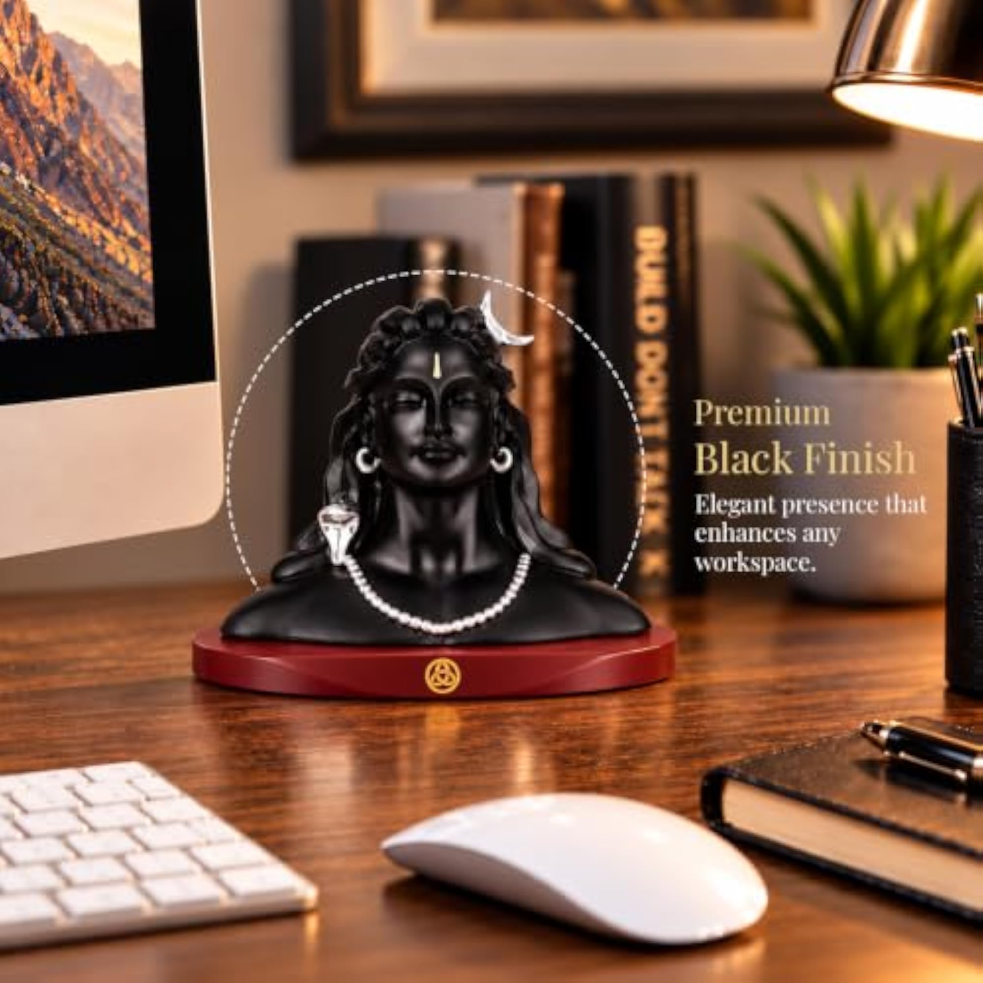999 Silver-Plated Adiyogi Shiv Ji Idol, Spiritual Home Decor