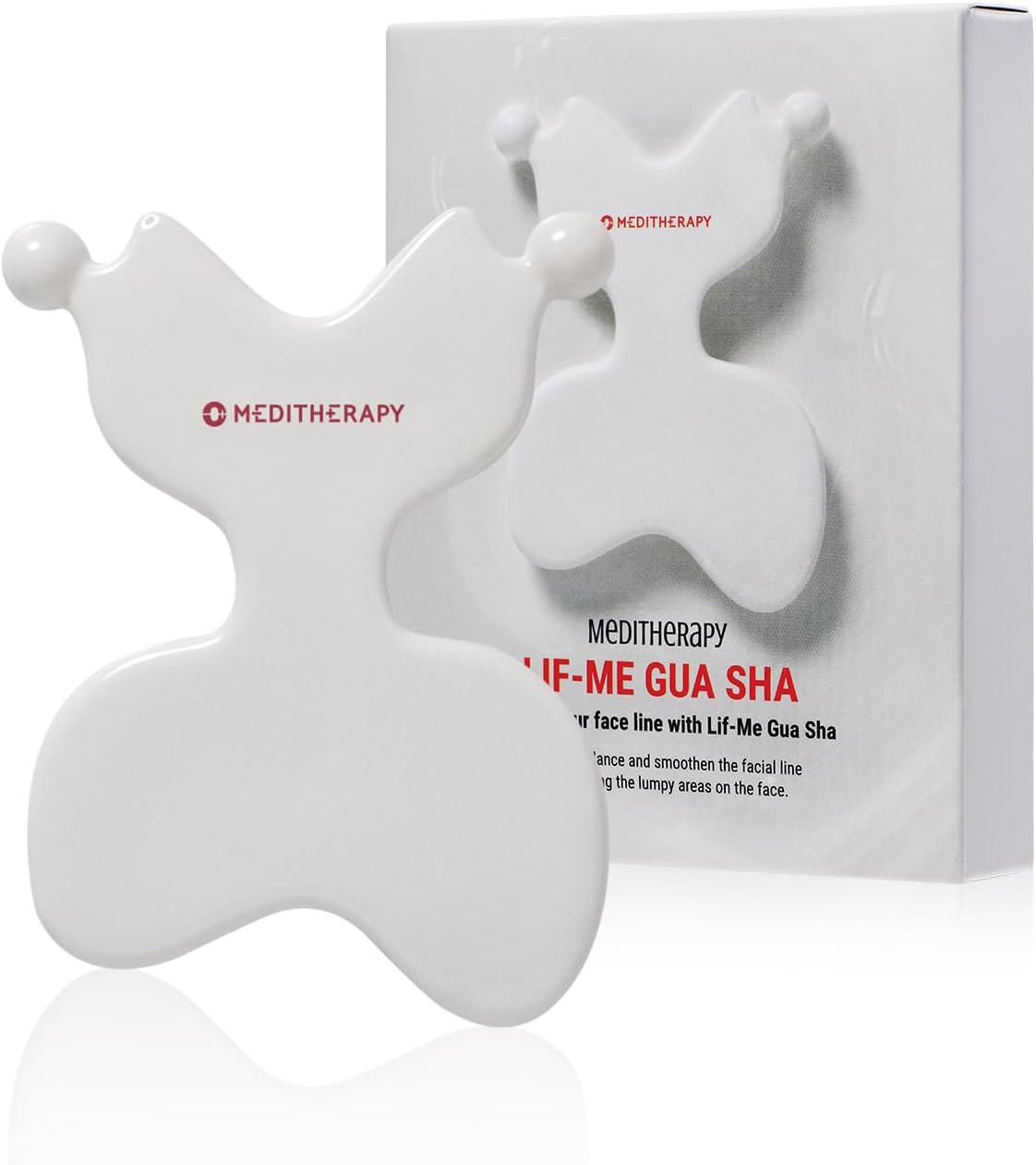 MEDITHERAPY SOKSAL GUASHA,Ceramic Gua Sha,Body Massage Tool, Korean Body Guasha, Guasha Board, Face Lift, Muscle Relief Massage Board (Body Massager)