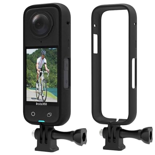 Insta360 X4 対応 カメラケージ 保護ケース 1/4インチネジ穴付き に取り付け可能 三脚 自撮り棒