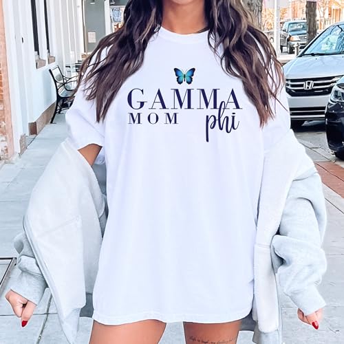 Gamma Phi Beta Comfort Colors TShirt | Gamma Phi Butterfly Mom Sorority Comfort Colors Tee2