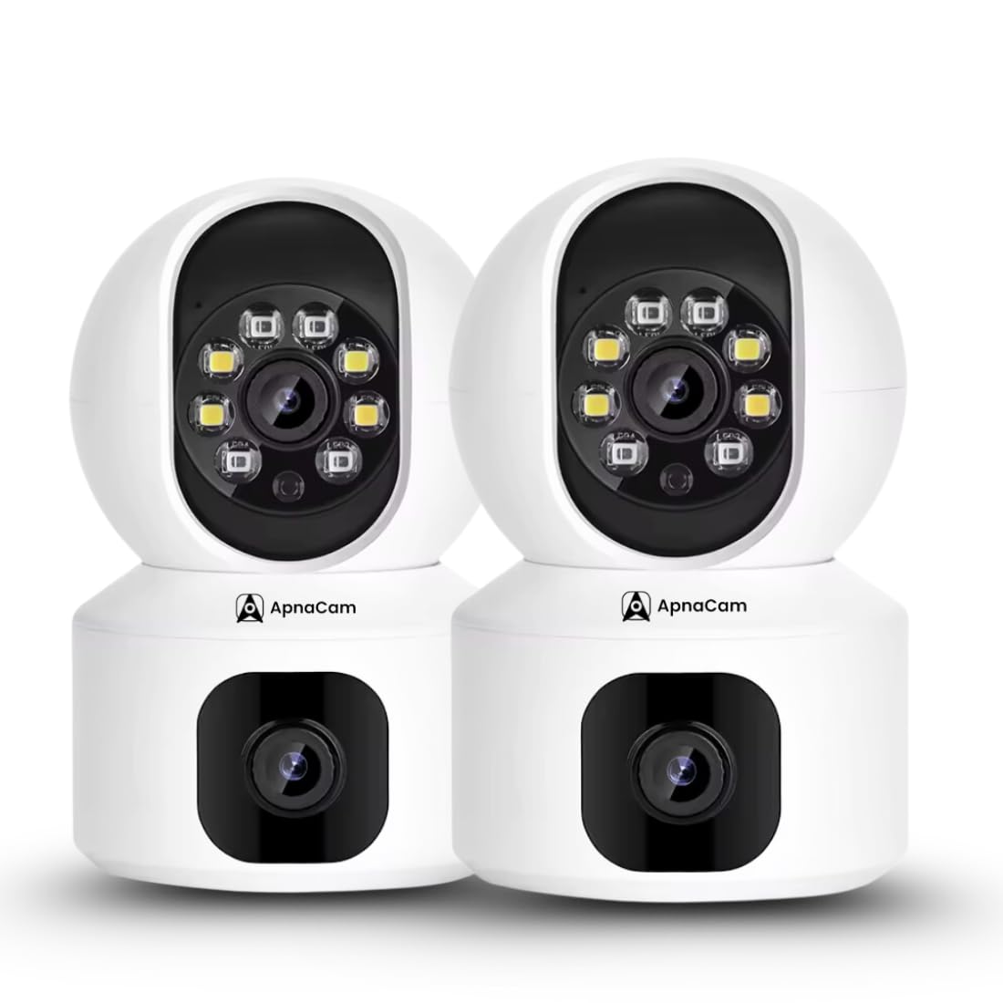 ApnaCam Dual Lens 2+2MP WiFi PTZ CCTV Camera | Full HD Wireless 360° Pan & Tilt Security Cam with AI Motion Detection, 2-Way Audio, IR Night Vision, SD Card Support Up to 128GB Survillance (Pack of 2)-image-36