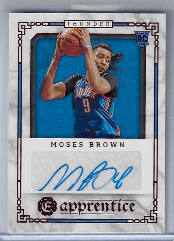 Moses Brown Autograph Apprentice Auto Signatures Collectible Basketball Card- 2021 Panini Chronicles Basketball Card #APR-MBR (Thunder)