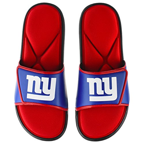 Image of FOCO mens NFL Team Logo Sport Shower Foam Slide Flip Flop Sandals