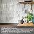 Vamos Tile Long Hexagon Peel and Stick Backsplash Tile - 10 Sheets Stick on Backsplash for Kitchen and Bathroom 12.4 x 12 Inch Glossy Carrara White PVC Self Adhesive Mosaic Wall Tiles