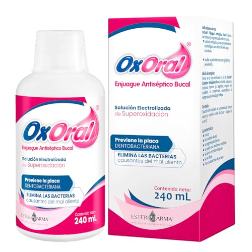 Vitamínicos, Pet Products OxOral Enjuague Bucofaríngeo, Elimina Virus, Bacterias y Hongos, Solución Bucal de 240ml