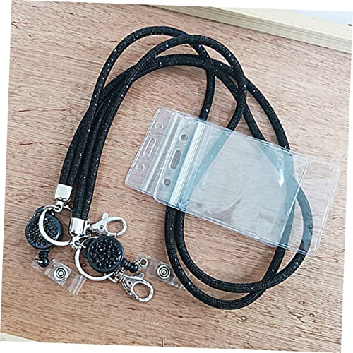 Porte-badge avec cordon et pochette transparente pour cartes d'identité