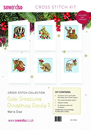 Sewandso - Biglietti di Natale con motivo creature...