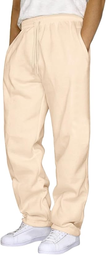 NQyIOS Mens Sports Trousers Fleece Jogging Bottoms Casual Thermals Trousers Winter Warm Joggers Pants Jogging Tracksuit Bottoms Lounge Pants Gym Joggers Stretch Chinos Mens Regular Fit