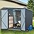 6x8FT Metal Storage Shed, Galvanized Steel Outdoor Storage Shed with Double Lockable Doors, Storage Sheds Outdoor with Floor & Ventilation, Sloped Roof Metal Building for Tools/Bike (6x10 FT Steel)