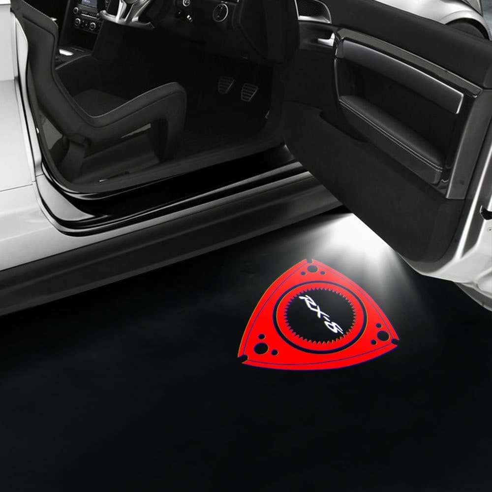 UTRFJO Car Door Projector Lights for Mazda CX-9 2007-2011 2012 2013 2014 2015, Car Door Welcome Light Car Door Light Projector Courtesy Door Light, Welcome Light Lamp Door Light Puddle Lights,4psc