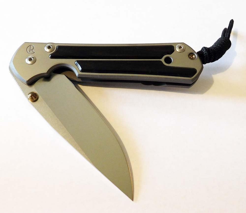 Chris Reeve L21-1116 Large Sebenza 21 with Macassar Ebony inlay - Right Hand.