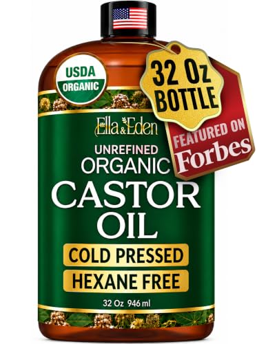 USDA Organic Castor Oil 32 fl oz bottle