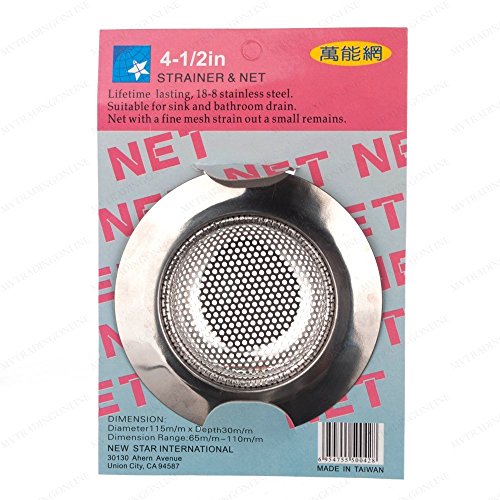 New Star International - Colador para fregadero de cocina (acero inoxidable, 18/10) Cover