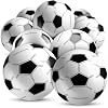 Bedwina Inflatable Soccer Balls (Pack of 12) 16-inch, Beach Balls Bulk for Beach Toys & Soccer Birthday Party Decorations & Party Favors for Kids, Goodie Bags Stuffers