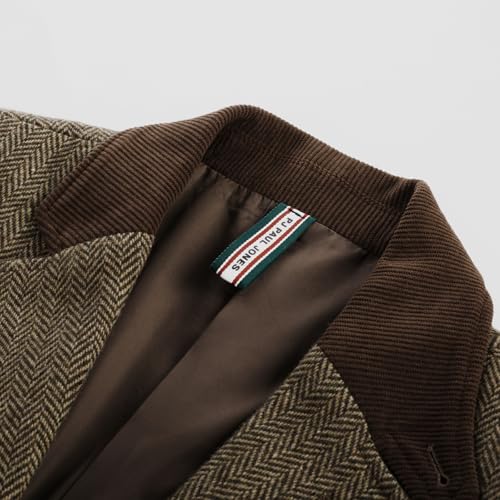 Blazer homme laine mélangée espresso veste ajustée confortable taille XXL 2 boutons