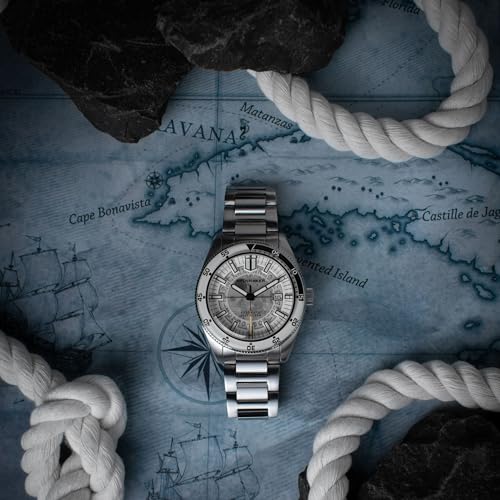 Image of Spinnaker Men's 43mm Fleuss Automatic Watch with Solid Stainless Steel Bracelet SP-5118