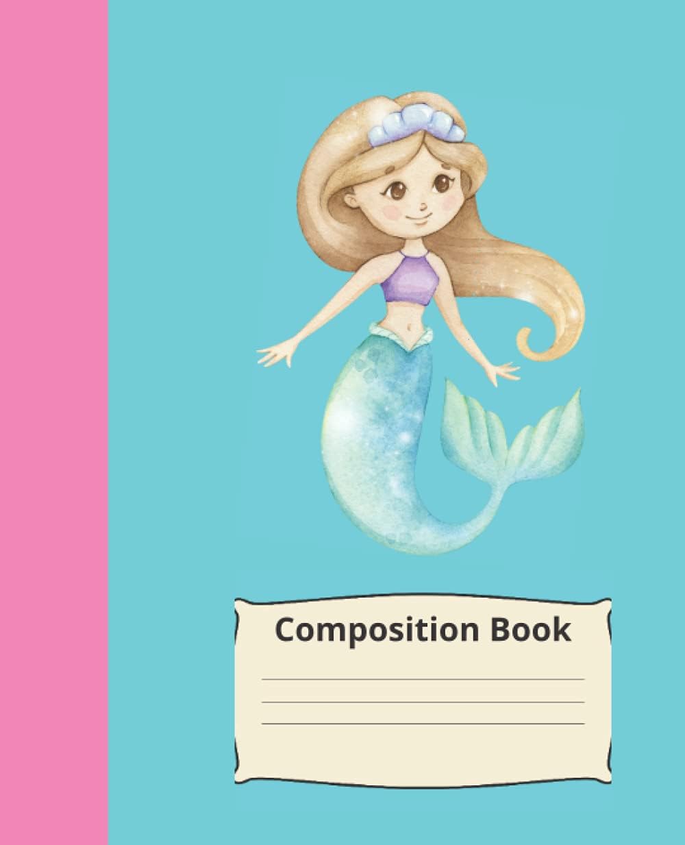 Composition Book: Mermaid Journal notebook for primary kids to draw and write |Size 7.5"x9.25"| 110 Pages