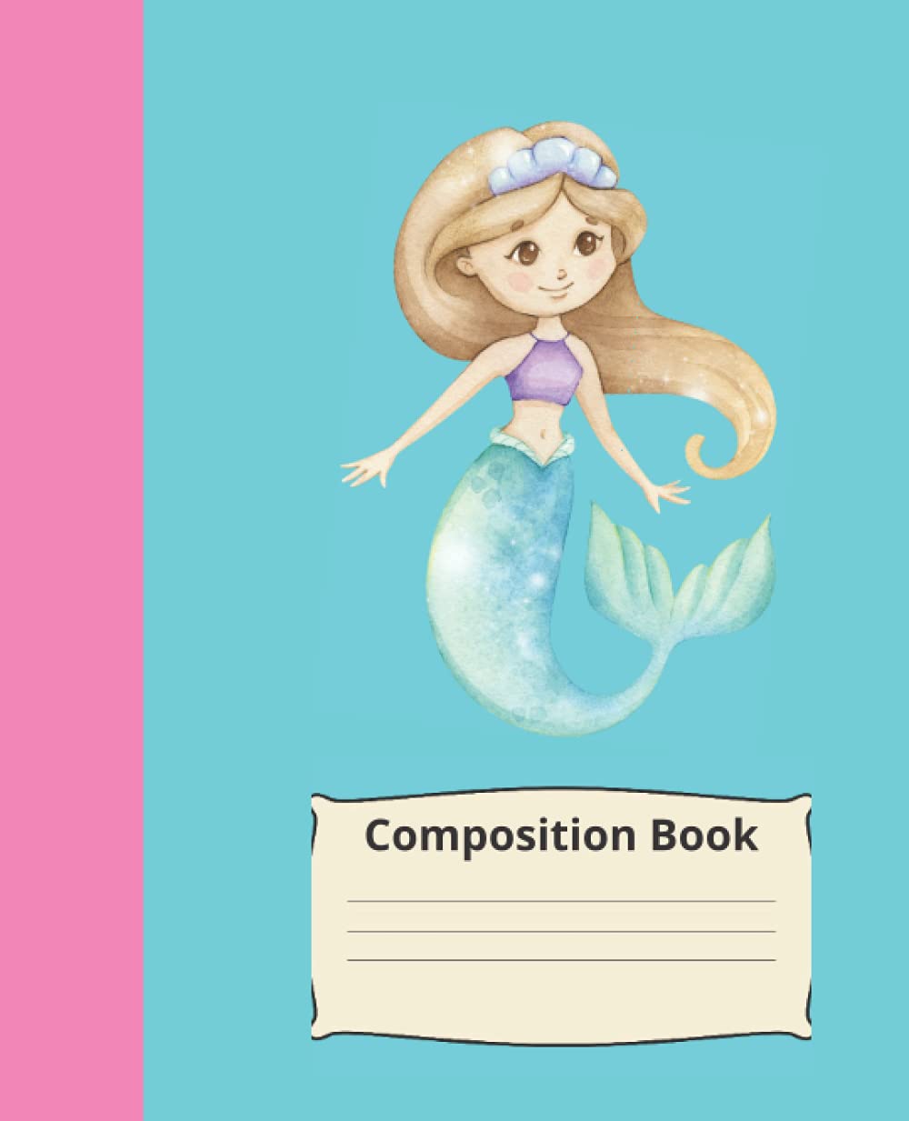 Composition Book: Mermaid Journal notebook for primary kids to draw and write |Size 7.5"x9.25"| 110 Pages