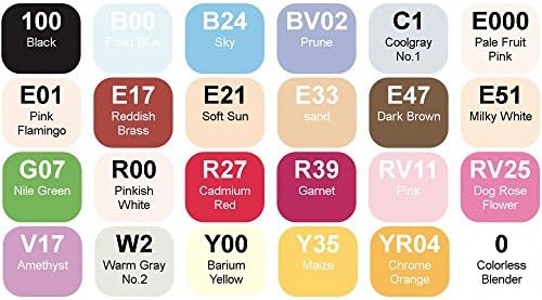 Copic Markers SB24 24-Piece Sketch Set, Basic image 4