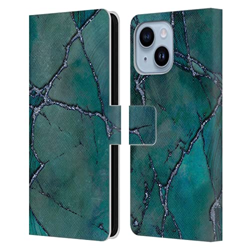 Carcasa iPhone 14 Plus antideslizante con tarjetero de cuero