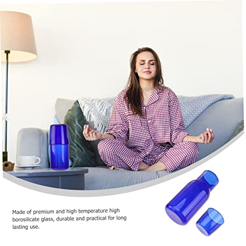 Set de Vaso y Jarra de Vidrio Azul COLLBATH miniatura 6