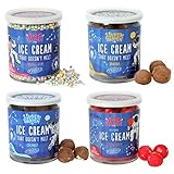 Super Garden Freeze Dried Ice Cream Variety Pack | No Melt Flavorful Freeze Dried Candy | Crunchy & Creamy Freeze Dried Dessert for a Tasty Kids Treat | Perfect On-the-Go | Space and Astronaut Snack Gift Set | 6.35oz