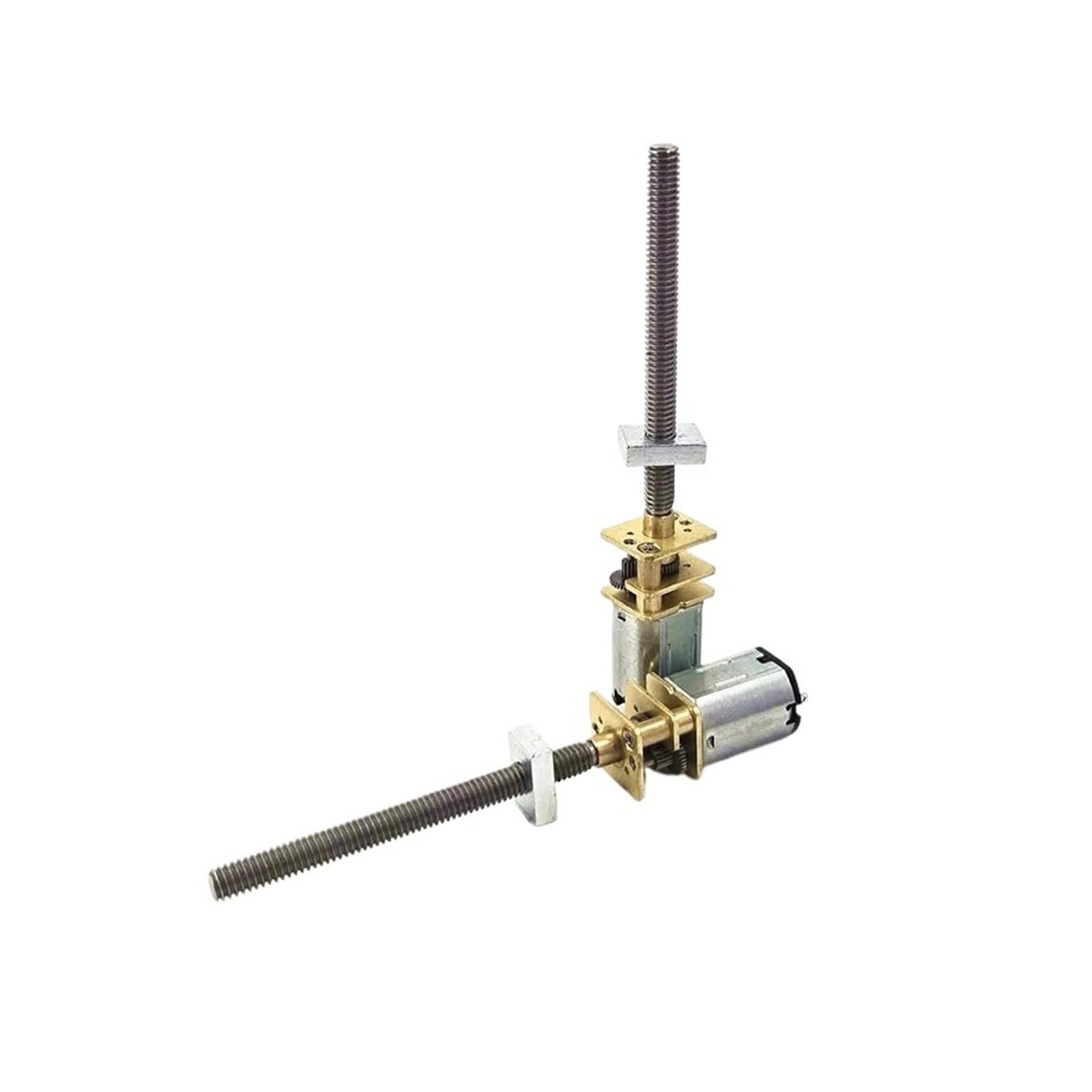 MIUDU8RYGP Mini N20 Full Metal Gearbox Gear Motor Long Linear Screw Nut Shaft Slider Deceleration DC 3V 1.5V-6V 300RPM-1200RPM