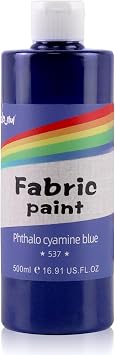 Colorful Permanent Fabric Paint for Furniture, 16.65 oz 500 ml Fabric Paint for Clothes, Soft Rich Pigment Non-Toxic Textile Paint for Fabric DIY Crafts T-shirts Shoes Jeans DIY for Adult