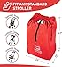 Kiddi Go Travel Stroller Bag for Airplane, Red, 47