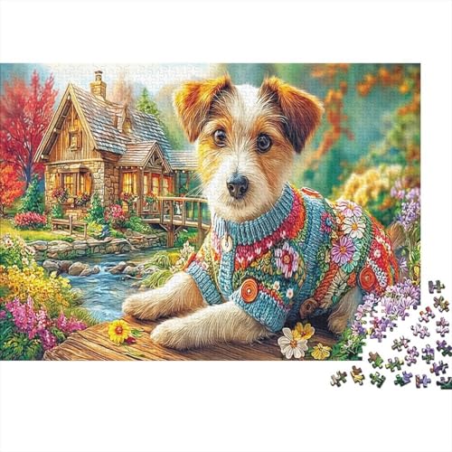 Rompecabezas de Yorkshire Terrier de 1000 piezas: combate el estrés con este divertido juego