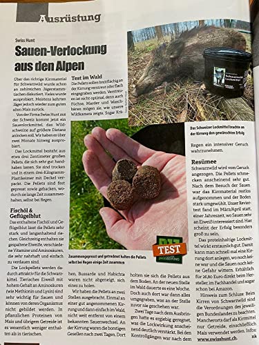 Foto von Swiss Hunt Schwarzwildlockmittel 3000g im praktischen Kirreimer. Spezial - Lockmittel für Wildschweine
