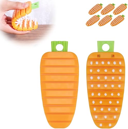 Cepillo para limpiar patatas, juego de cepillos de verduras para alimentos, flexible y flexible, herramientas de limpieza, utensilios de cocina para