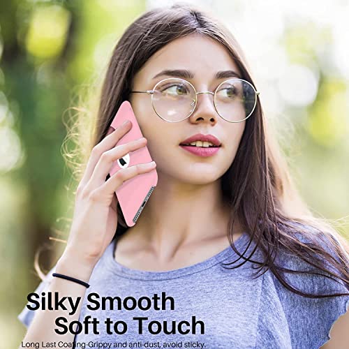Image of VONZEE Liquid Silicone Soft Back Cover for iPhone 7 Case, Shockproof Slim Camera & Full Body Protection Non Yellowing Cover with Microfiber Lining & Logo Cut (4.7 Inch) -Pink