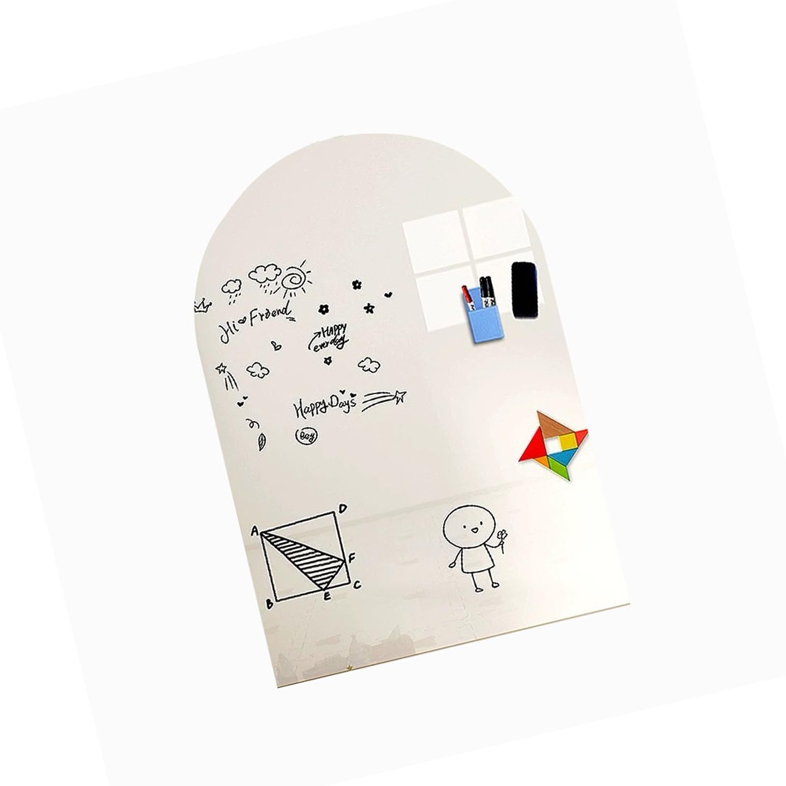 Adesivo da muro cancellabile per lavagna magnetica 40x32 pollici per progetti artistici per bambini e attività apprendimento Adesivo con gesso per