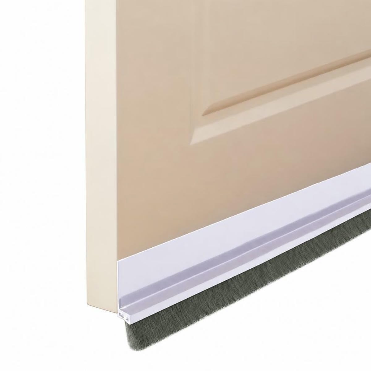 Door Seal Draft Stopper with Brush Reduce Noise, Rubber Door Sweep Breeze BlockerInsect proof, dust proof and sound proof seal- -53.0mm-1M