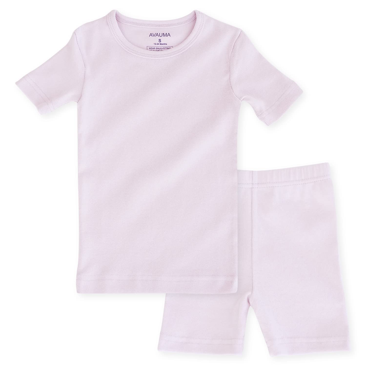 AVAUMA Baby Boys Girls Pajama Set Kids Toddler Snug fit Basic Cotton Sleepwear pjs for Daily